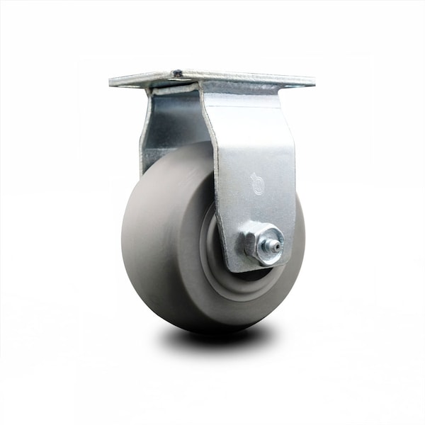 4 Inch Thermoplastic Rubber Wheel Rigid Caster with Ball Bearing SCC